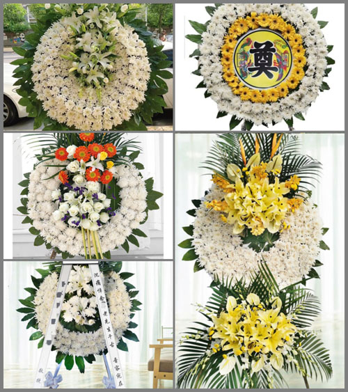 江苏泰州姜堰区娄庄镇连心村花圈速递